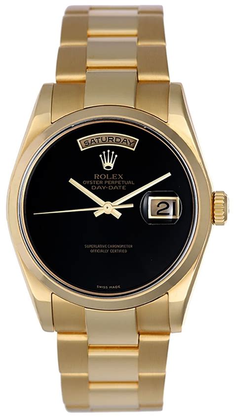 rolex black onyx|Rolex watches with gold hands.